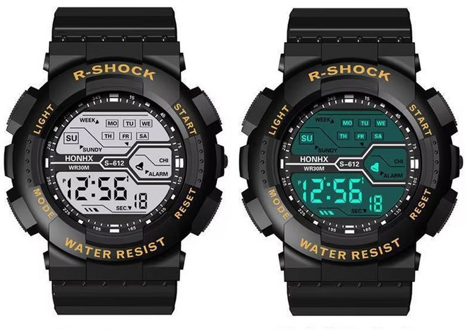 실버카우 스포츠 남자 시계 방수 군대 군용 전자손목