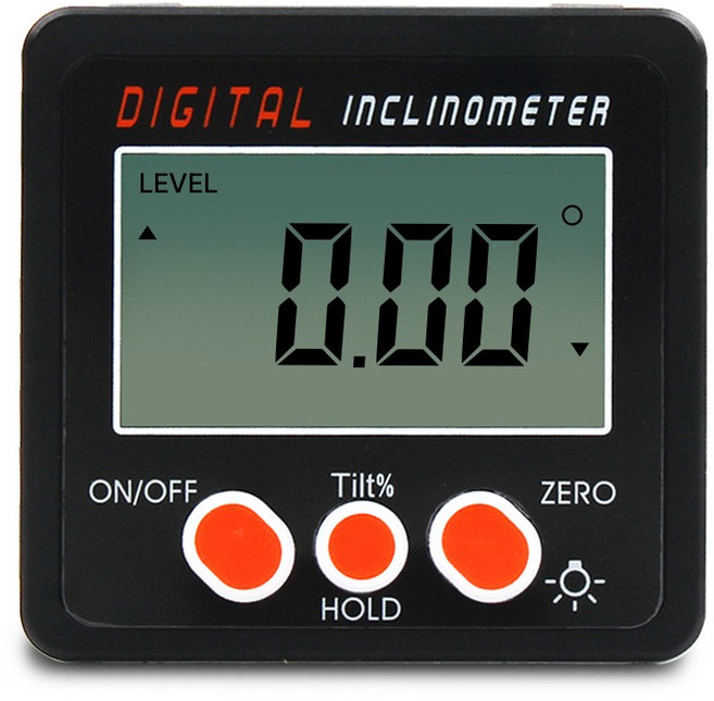 야토 디지털 각도계 수평계 자석 부착 4면 측정 각도기 DTL360, 1개