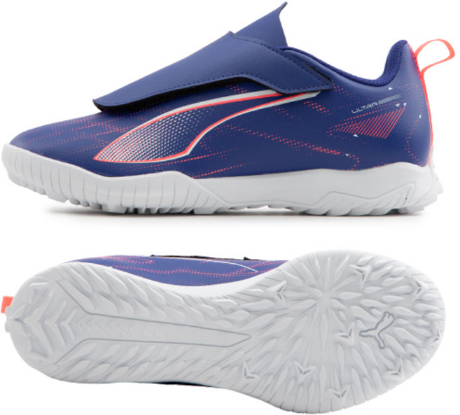 푸마 주니어 키즈 풋살화 퍼플 벨크로 찍찍이 울트라5 플레이 TT