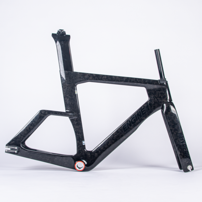 엔진11 하이페리온 카본 프레임 트랙차 픽시 커스텀 자전거 프렘셋 기함급 픽시, 1개, 카본 블랙