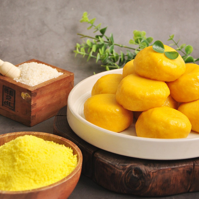 호박인절미 카스테라가루증정 호박떡 인절미떡 식사대용 답례떡 떡맛집, 2개, 1kg