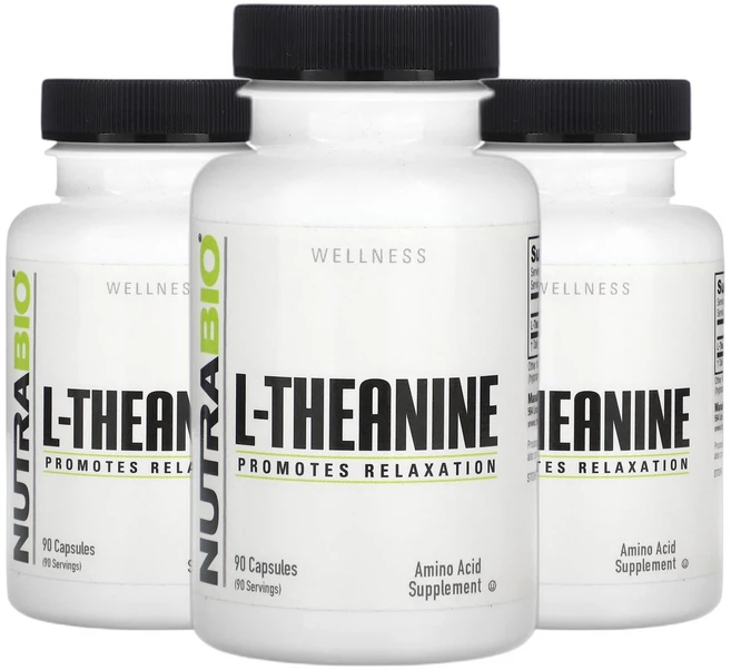 뉴트라바이오 L 테아닌 엘테아닌 캡슐 90정(캡슐 1정당 200mg) 2+1, 3개, 90회분 - 쿠팡