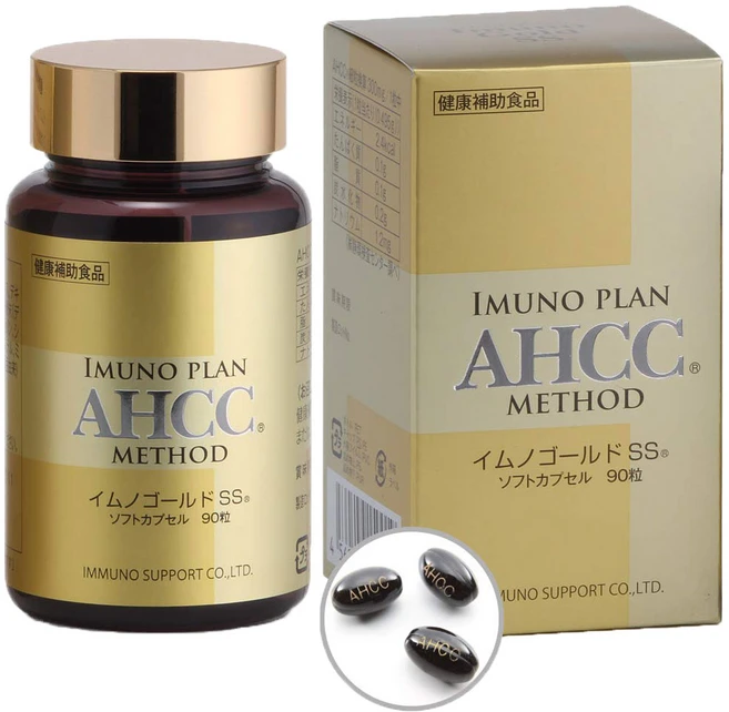 일본 AHCC 이무노골드SS 495mg 90캡슐, 1개, 90정 - 쿠팡
