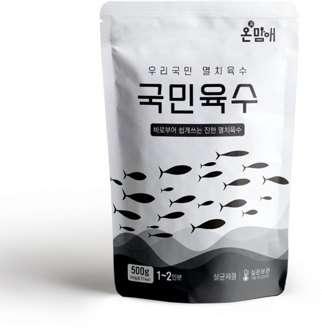 온맘애 호호부엌 국민육수 멸치육수, 8봉, 500g