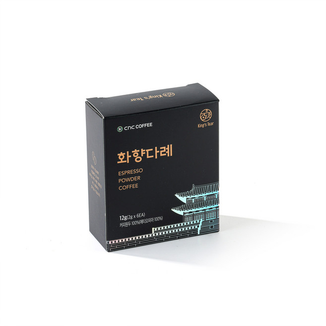 씨엔씨커피 동결건조 파우더 원두커피(에티오피아), 1박스, 6개입, 2g