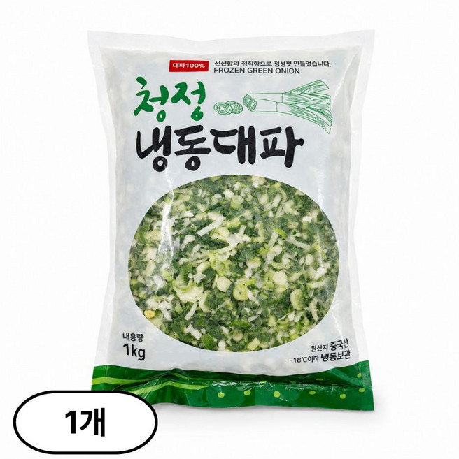영지농산 냉동 대파 슬라이스, 1개, 1kg