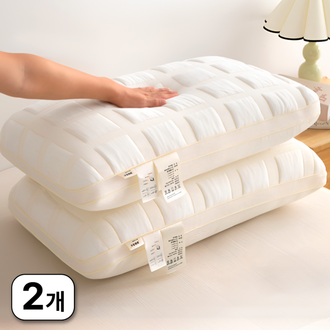 로빈홈즈 목편한 호텔 베개솜 베개, 2개, 아이보리