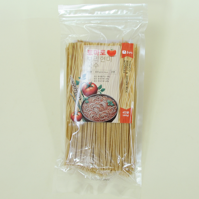 흙살림 토마토 보리현미 국수, 5개, 400g