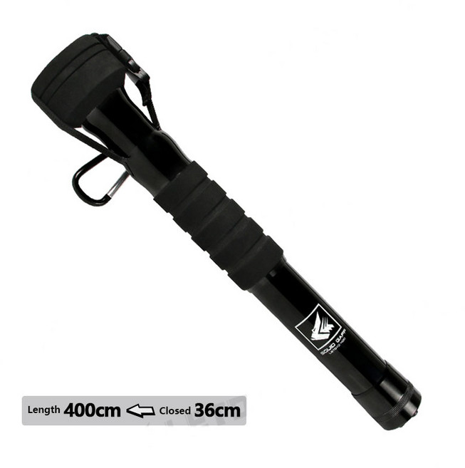 나우바이트 무늬오징어 가프 뜰채 갈고리, 블랙, 1개