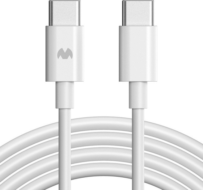 구스페리 c타입 to c타입 60W 고속 충전 케이블, 2m, 화이트, 1개