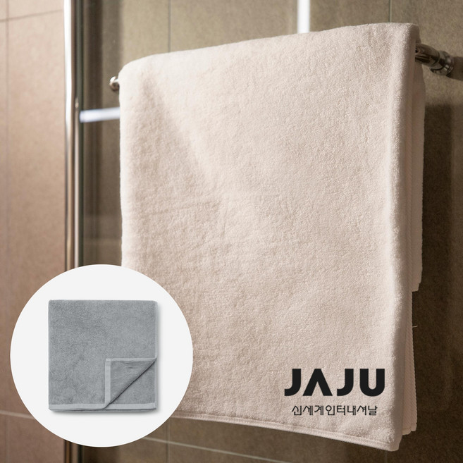 [JAJU/자주] 고중량 바스 타월 그레이, FR, 1개