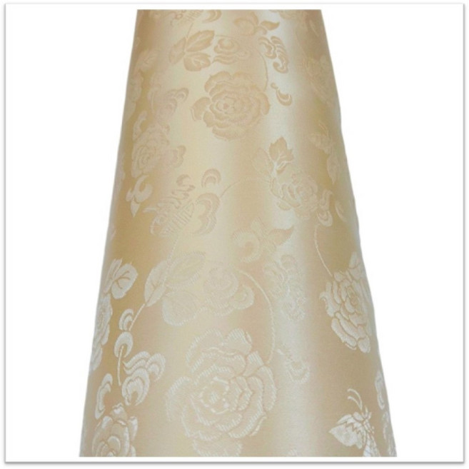 윤원단 금장미양단29색 꽃무늬 플라워 예쁜 좋은 폴리에스터 한복 옷감 비단 양단 천 원단 만들기, 19 미색, 1개