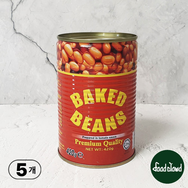 베이키드빈스 식품 통조림, 420g, 5개