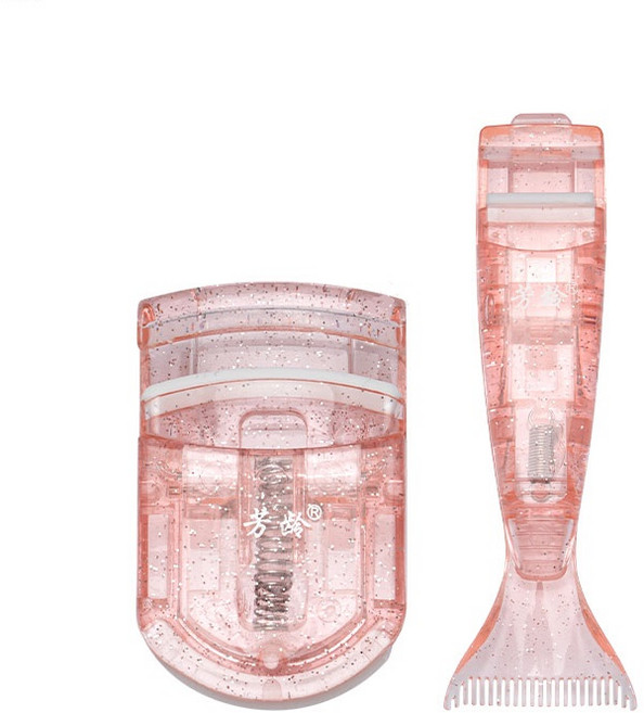 FangLing 속눈썹 뷰러+부분뷰러, 1개, 핑크