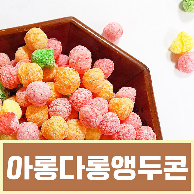 아롱다롱앵두콘 무지개뻥튀기, 1개, 390g