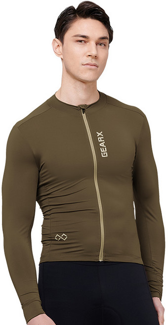 기어엑스 싸이클웨어C 긴팔라운드 01-2 남성 브라운