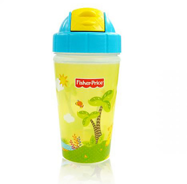 피셔프라이스 보온보냉 빨대컵, 옐로우, 1개, 285ml