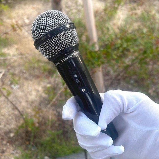 소품용 모형 가짜 마이크 무대소품 촬영용, 1개, 상세페이지 참조