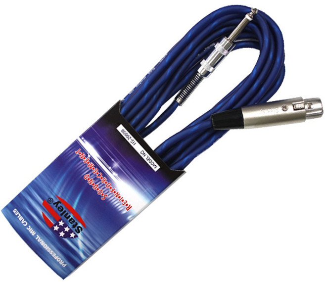 노래방 마이크 연결케이블 줄 마이크코드 청색 스탠리줄 5m