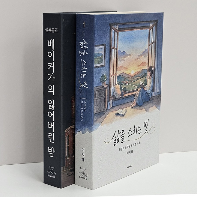 브라운웨일 몰폰북 위장 몰폰책 페이크북, 1세트, 셜록홈즈 + 삶을 스치는 빛