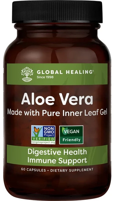 [정품보장]글로벌 힐링센터 알로에 베라 Global Healing Center 180g 60정 X 1병, 1개 - 쿠팡
