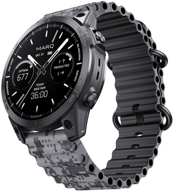 ibits Garmin Fenix7 海洋迷彩快拆錶帶 矽膠替換腕帶 數位迷彩 22mm, 1個