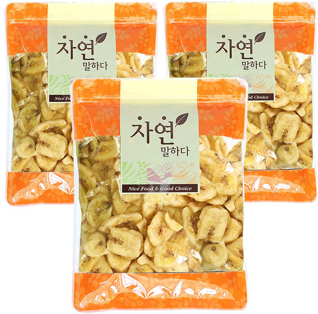 [가온애] 바나나칩, 3개, 1kg