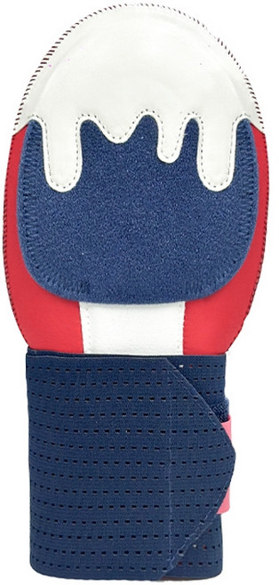 아이스크림주루장갑 야구 포수 수비 슬라이딩 글러브 좌우 손가락보호 장갑, 빨간색과 하얀색, 1개