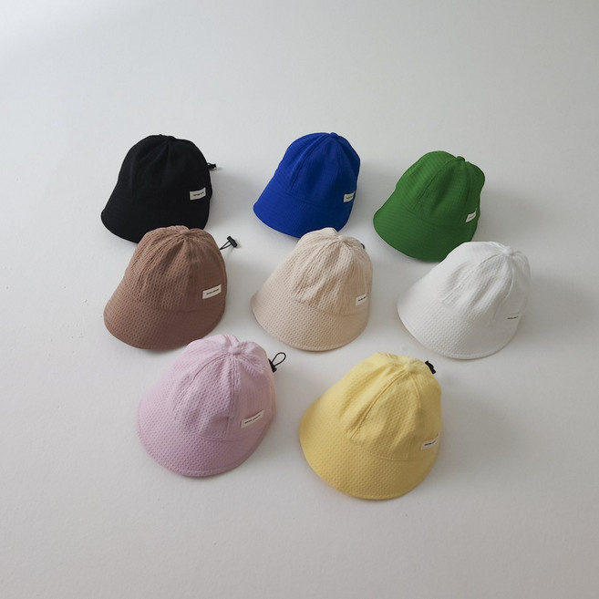 벙거지 스타일 챙모자 캡모자 가볍고 돌 유아 남자아기 여자아기