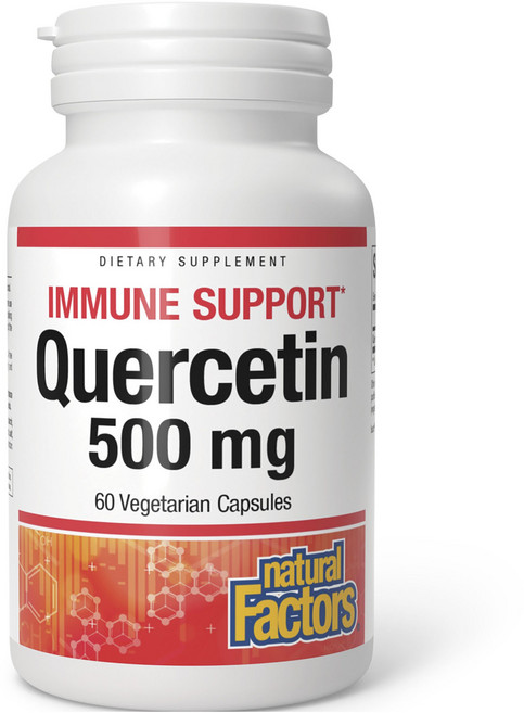 natural Factors Natural Factors 槲皮素 槲皮素 500 毫克 60 粒素食膠囊, 1個, 60顆