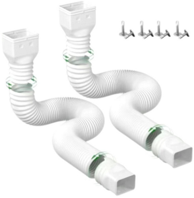 처마 물받이 파이프 빗물 플라스틱 원형 확장 HDPE 외벽 배수관, 01. 1.5m, 01. 1.5m, 1개