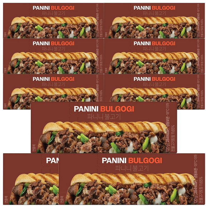 그로서리서울 파니니 불고기 든든한 식사대용 간편식, 9개, 120g
