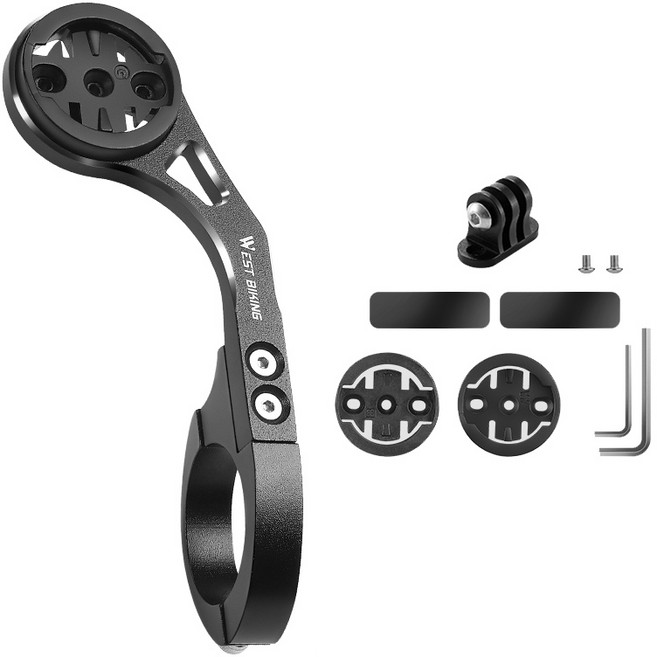 시그니처베이지 웨스트바이킹 스템 마운트 가민 브라이튼 고프로 라이트 거치대 YPZ308, B형 상단 고정형, 1개