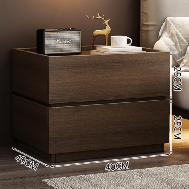 침실 크리에이티브 콤비 수납장 모던 심플 협탁 침대장, 1개, 흑단