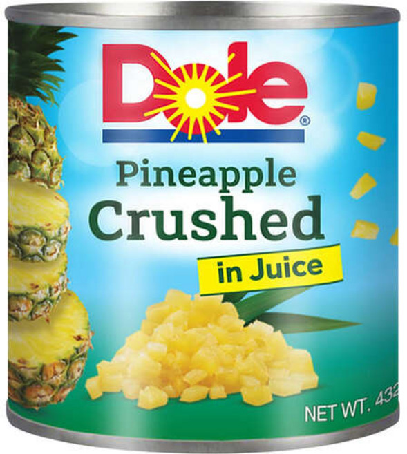 Dole 돌 프리미엄 크러쉬드 파인애플 과일 통조림 432g 6팩