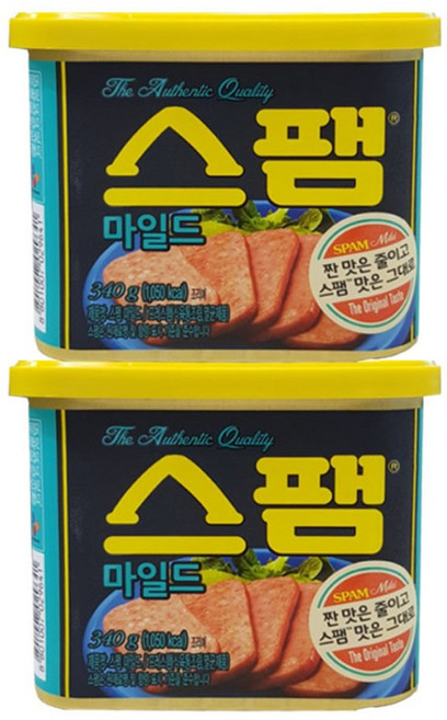 스팸 CJ제일제당 마일드, 340g, 2개