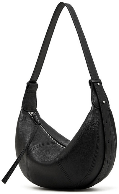 S.S.N 천연 소가죽 반달 크로와상 숄더백 크로스백