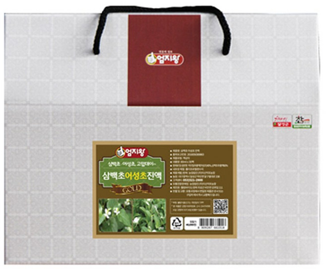 (주)미산약초농장 엄지왕 어성초삼백초추출액 1박스(80ml 30포)(15일분), 1박스, 2.4L