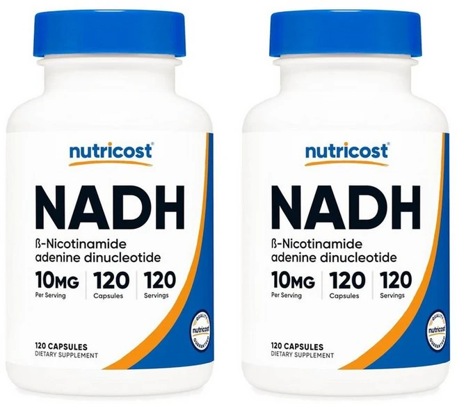 뉴트리코스트 NADH 나드에이치 10mg 캡슐 120정, 2개 - 쿠팡