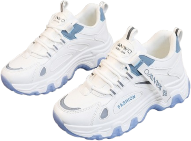 Aesero 여성 운동화 발편한 패션 스니커즈 키높이 통굽 5cm (깔창증정)