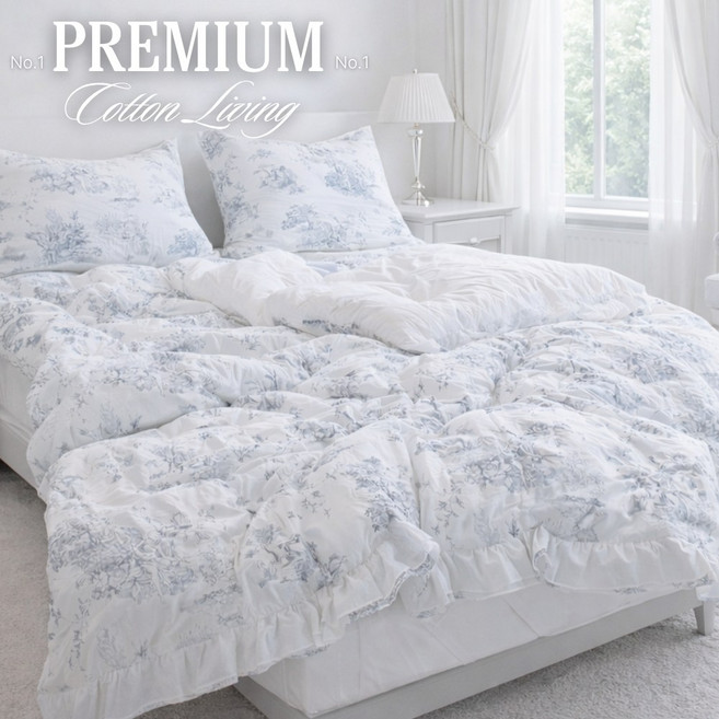 라라베딩 순면100% 명화 프렌치 호텔 차렵이불
