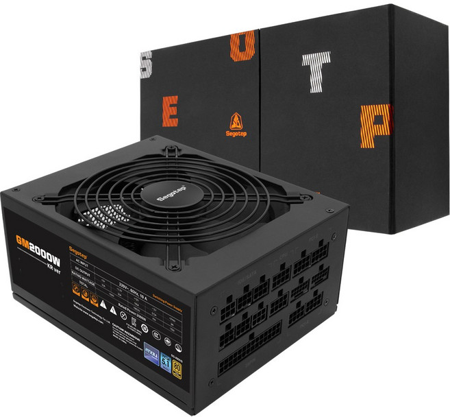 세고텝 GM2000W 80P골드 풀모듈러 ATX3.1 AI 딥러닝 워크스테이션 서버 컴퓨터, GM2000W_BK