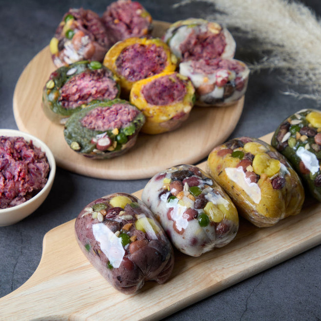 영양떡과 찹쌀떡의 만남 [영양찹쌀떡] 3kg 24개 {당일생산발송} 수제통팥 떡맛집 부모가족모임 선물용 건강식 개별포장 아침대용 쑥찹쌀떡 4종 [원산지:상세설명에 표시], 1개