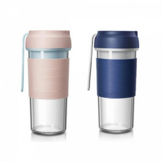 올에버 YM-01 휴대용믹서기 텀블러믹서기 무선텀블러 미니 소형블랜더, 색상_핑크