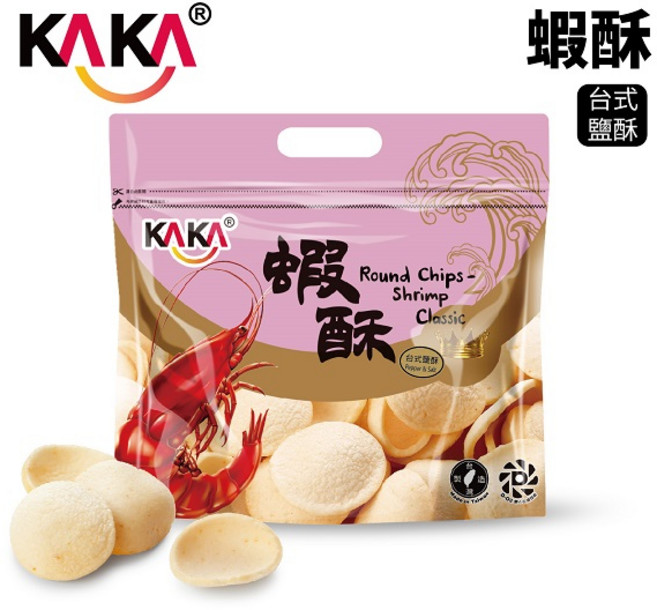 KAKA 蝦酥 台式鹽酥蝦餅 120g, 1個
