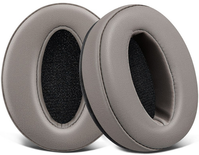 SOULWIT 교체용 이어패드-호환 모델 젠하이저 Sennheiser HD4.50/HD 4.50BT/HD 4.50SE/HD 4.40BT/HD 450/HD 450BT 헤드폰 1쌍, Protein Leather, Grey, 1개