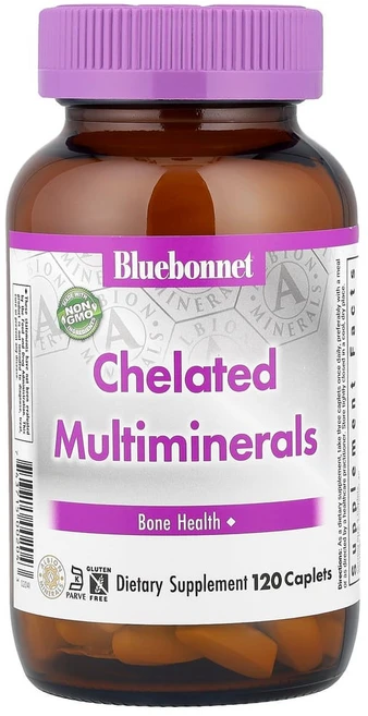 뉴트리션 블루보넷 킬레이트 복합미네랄 고효능 120정, 기본, 1개 - 쿠팡