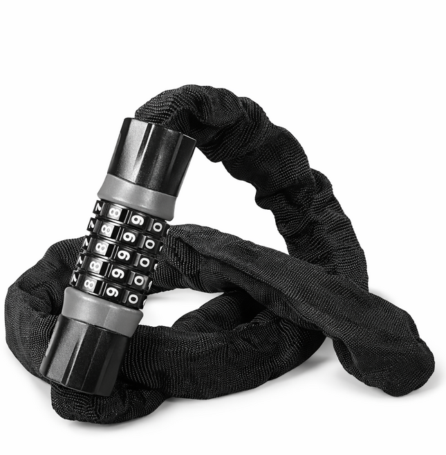 센티브 탄소강 자전거 번호키 체인 자물쇠 튼튼한 와이어락, 1개, 블랙 90cm