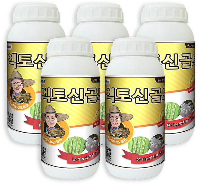 바이오플랜 엑토신골드 1L 작물생육용 유기농업자재, 5개