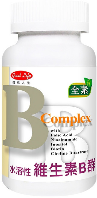 得意人生 水溶性 維生素B群 60錠, 1個, 【水溶性維生素B群】60錠